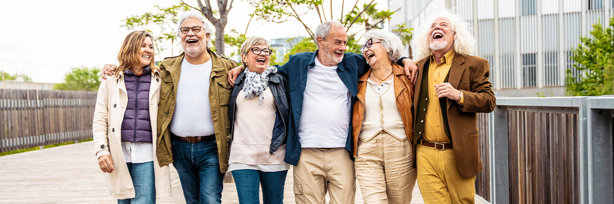 group of senior friends walking together annuities for retirement faragi group delaware